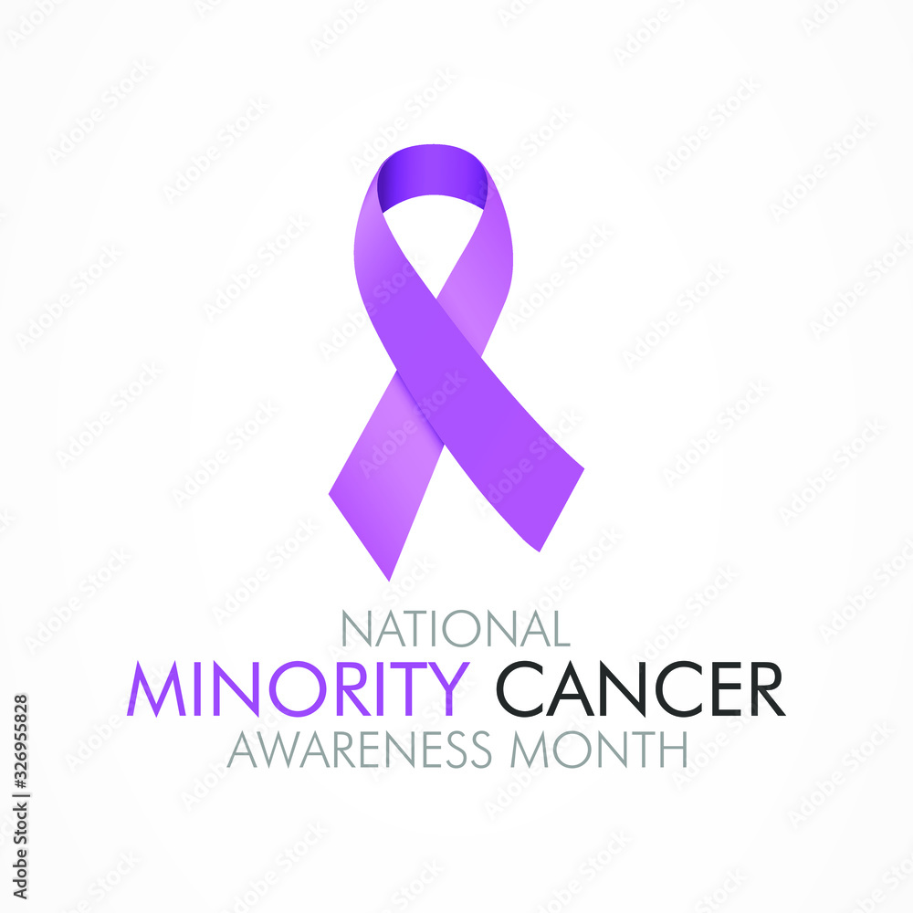 Vector illustration on the theme of National Minority Cancer awareness Month of April. Vector illustration on the theme of National Minority Cancer awareness Month of April.