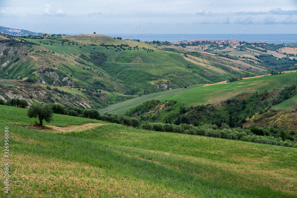 Landscape in the Natural Park of Atri, Abruzzo Landscape in the Natural Park of Atri, Abruzzo