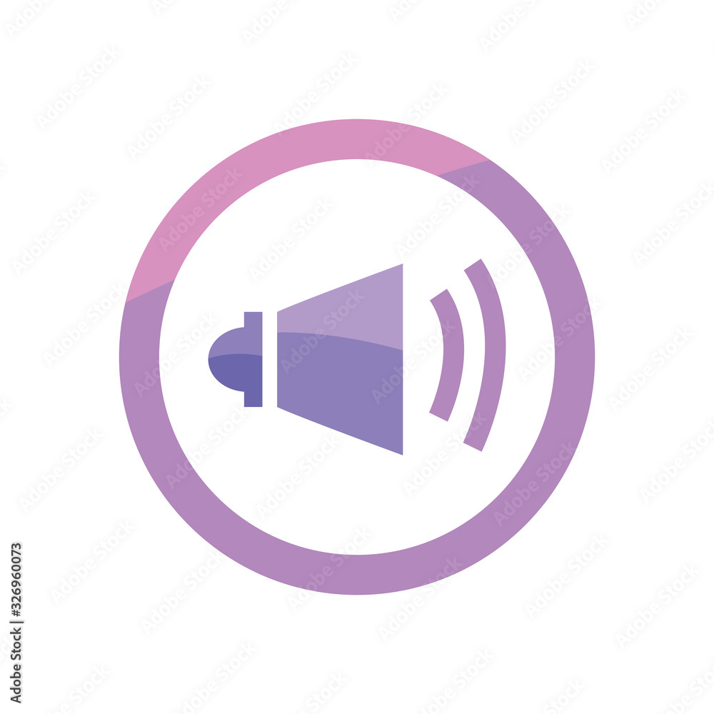 Isolated volume line style icon vector design Isolated volume line style icon vector design