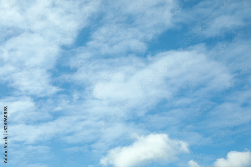 Beautiful blue sky with white clouds on sunny day Beautiful blue sky with white clouds on sunny day