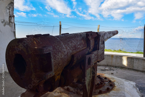 Kumkale redoubts and Ottoman Cannon in Biga Peninsula, Canakkale