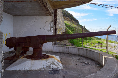 Kumkale redoubts and Ottoman Cannon in Biga Peninsula, Canakkale