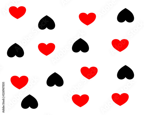 Valentine's day concept background. Heart shape vector illustration, Fulfill love.