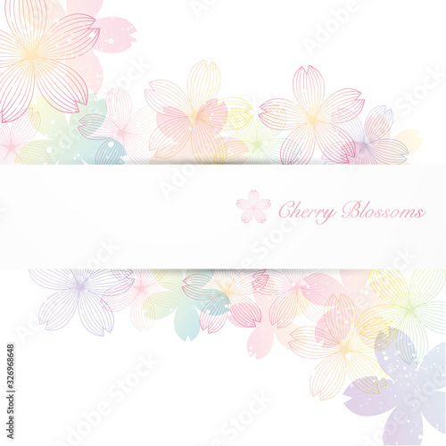 Wallpaper Mural background illustration of cherry blossoms Torontodigital.ca