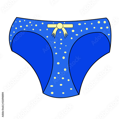 Colorful underpants set. Female  pants.