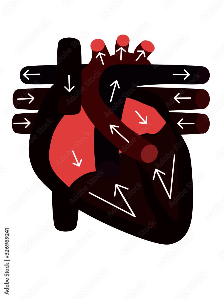 heart human icon cartoon style vector illustration on white background