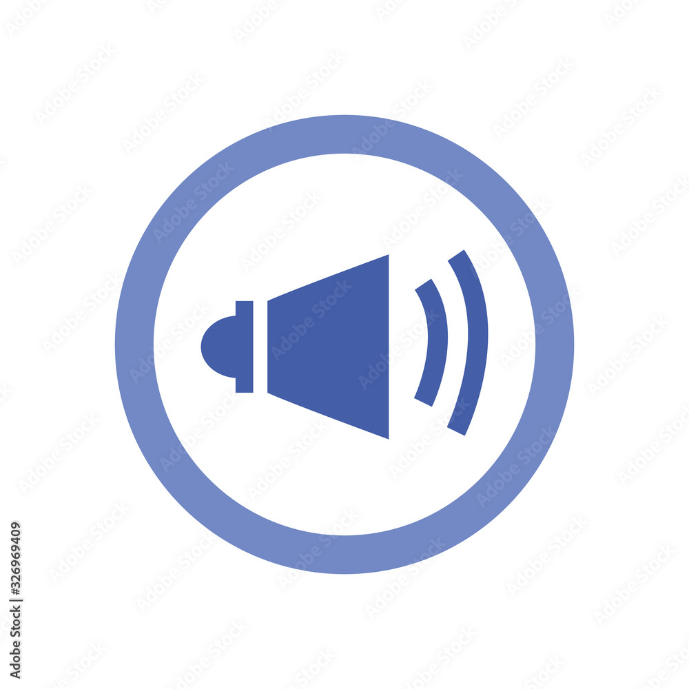 Isolated volume line style icon vector design Isolated volume line style icon vector design