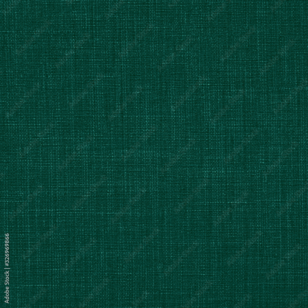 Dark green natural cotton linen textile texture background square Dark green natural cotton linen textile texture background square