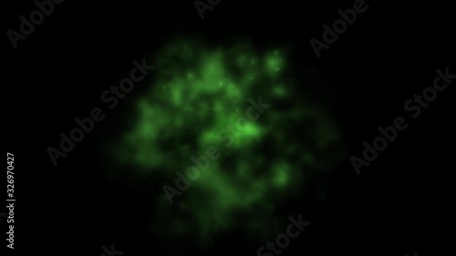 Plasma with energy charges in space. Computer generated sci-fi motion background  with alpha channel