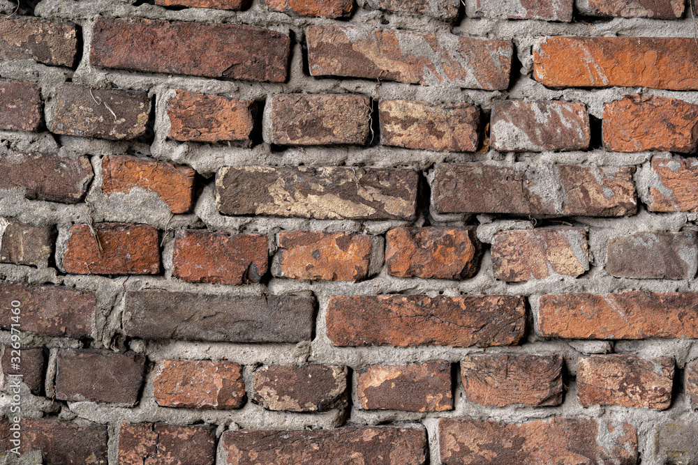 Obraz premium Texture of old brick wall.