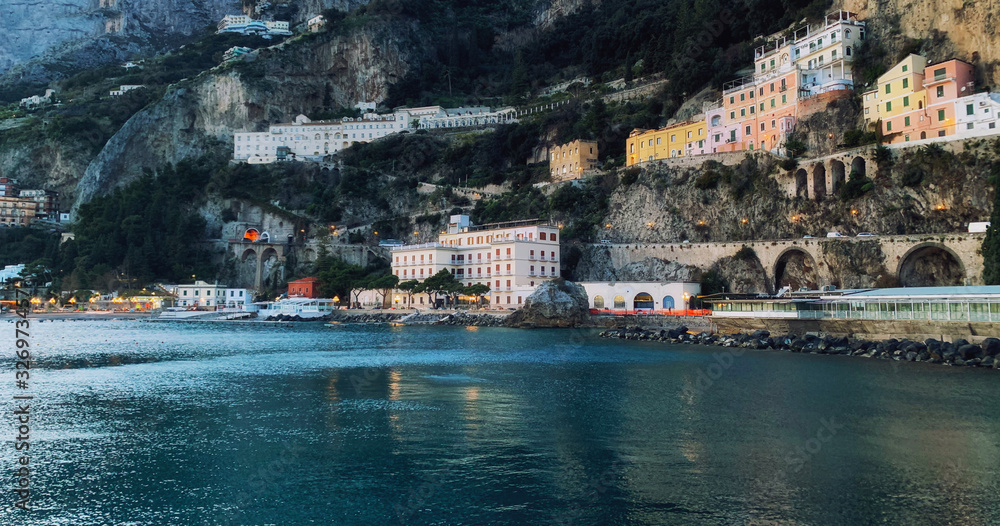 View of a Amalfi town, Italy
