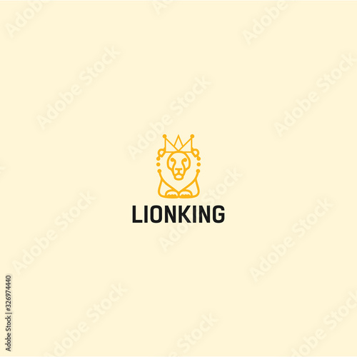 unique lion logo design. minimalist lion logo design