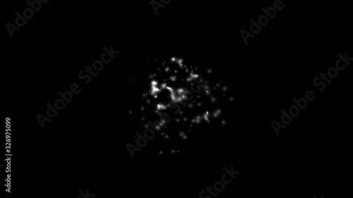 Abstract background 4k loopable alpha channel is included 