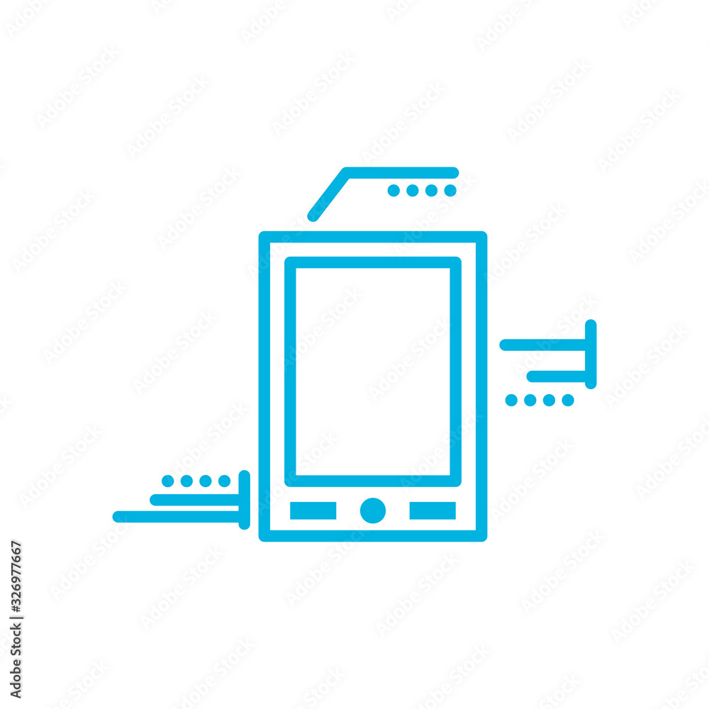 Isolated smartphone line style icon vector design Isolated smartphone line style icon vector design