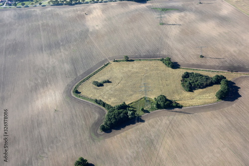 Feld mit Feuchtgebiet bei Wusterhusen 2014 photo