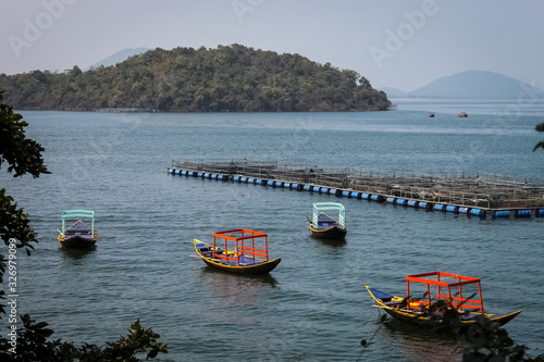 fishing boats in the bay
