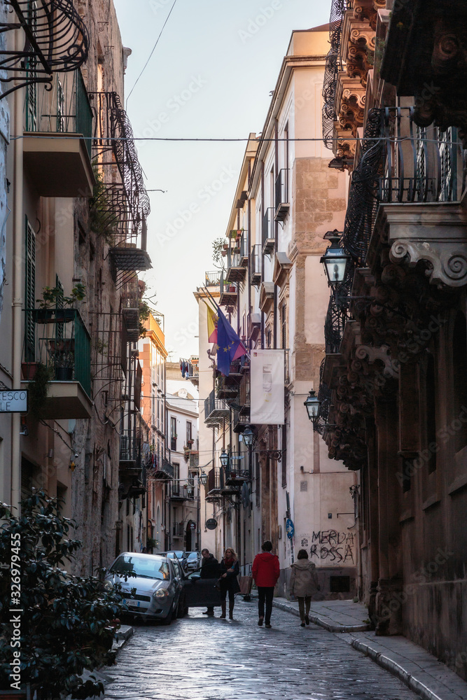 Inner City of Palermo in February