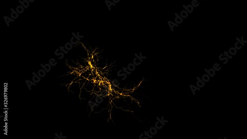 Colorful Magic Particles 4K with alpha channel 