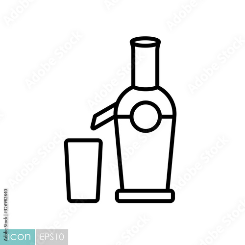 Electric juicer vector icon. Kitchen appliance