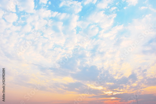 sky with clouds with pastel colorful. Nature in the evening  © PatchTuk