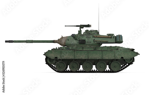 Military Tank Isolated