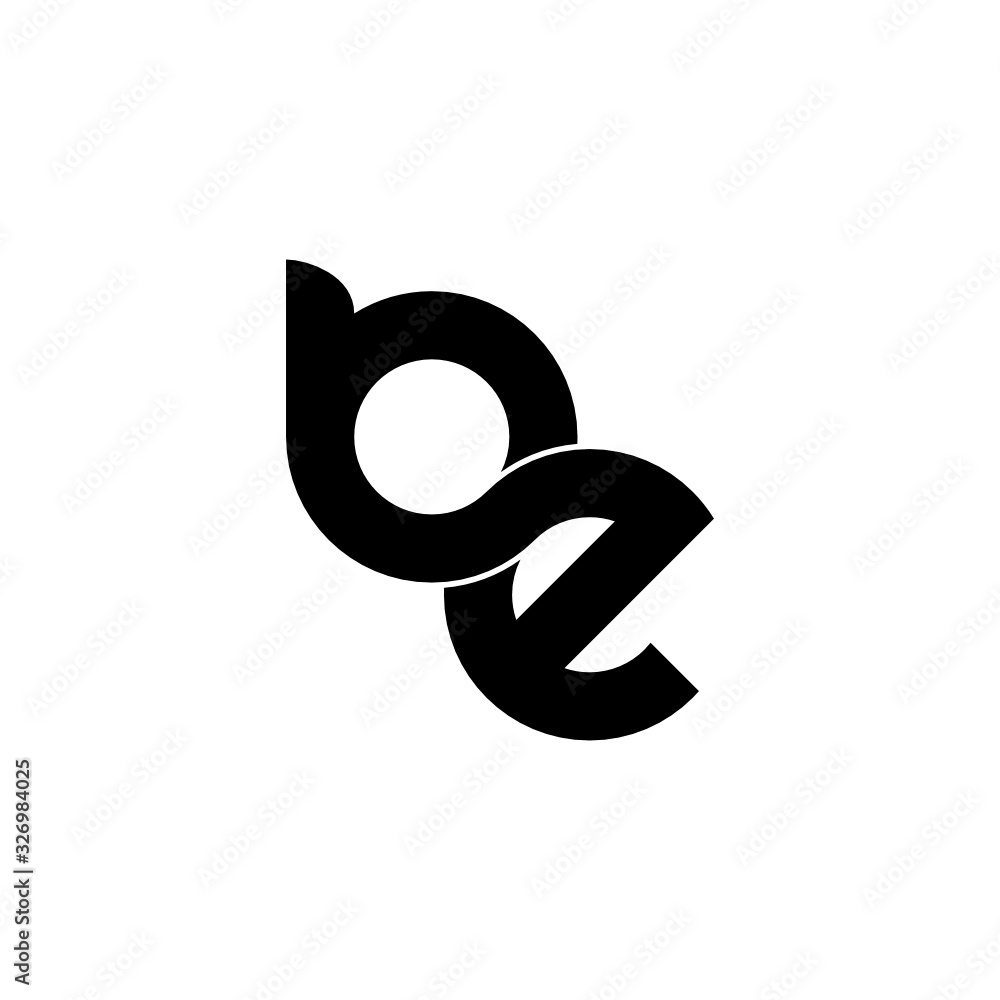 letter BE logo design vector letter BE logo design vector