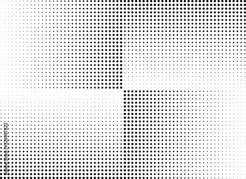 Abstract halftone dotted background. Monochrome grunge pattern with dot and circles. Vector modern pop art texture for posters, sites, business cards, cover, postcards, labels, stickers layout.