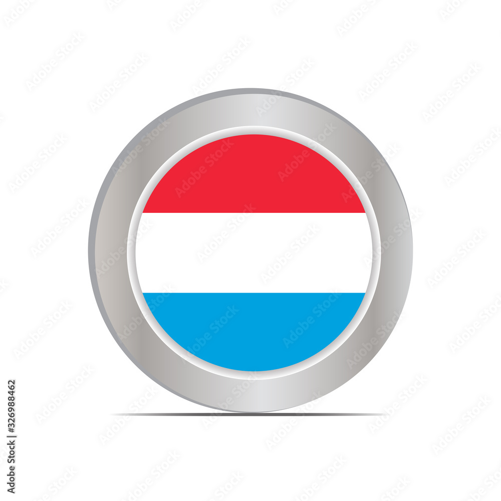 The national flag of Luxembourg is isolated in official colors. The national flag of Luxembourg is isolated in official colors.