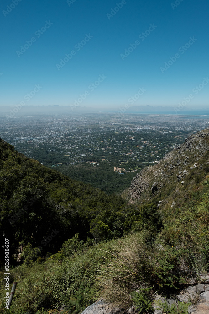 View on Capetown from the top of table mountain View on Capetown from the top of table mountain