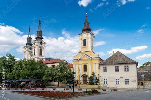 Church towers in Sremski Karlovci