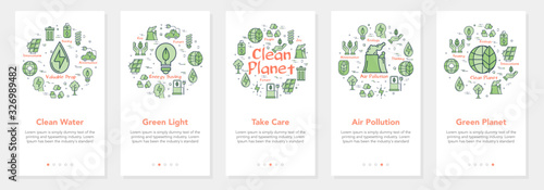 Vertical banners ecology and alternative energy sources - 01