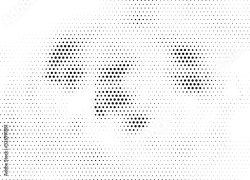 Abstract halftone dotted background. Futuristic grunge pattern, dot and circles.  Vector modern optical pop art texture for posters, sites, business cards, cover, postcards, labels, stickers layout.