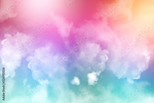Abstract colorful clouds 