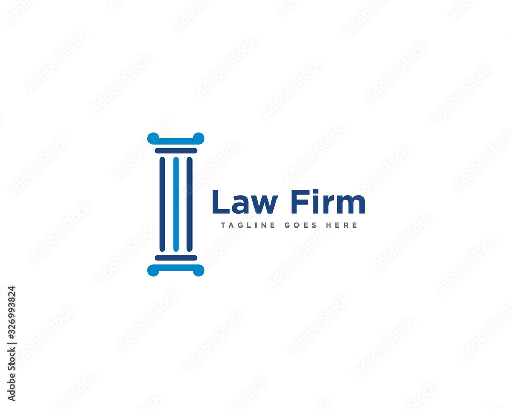 Law Firm Logo Design Vector Template
