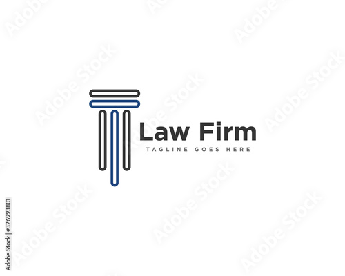 Law Firm Logo Design Vector Template