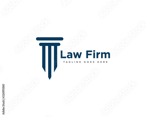 Law Firm Logo Design Vector Template