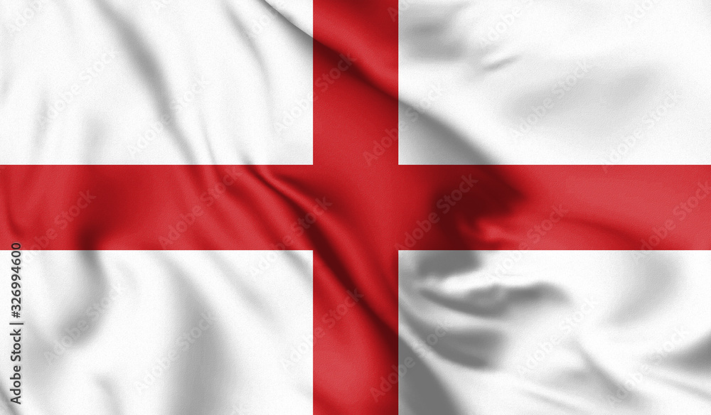 England flag blowing in the wind. Background silk texture. 3d illustration. England flag blowing in the wind. Background silk texture. 3d illustration.