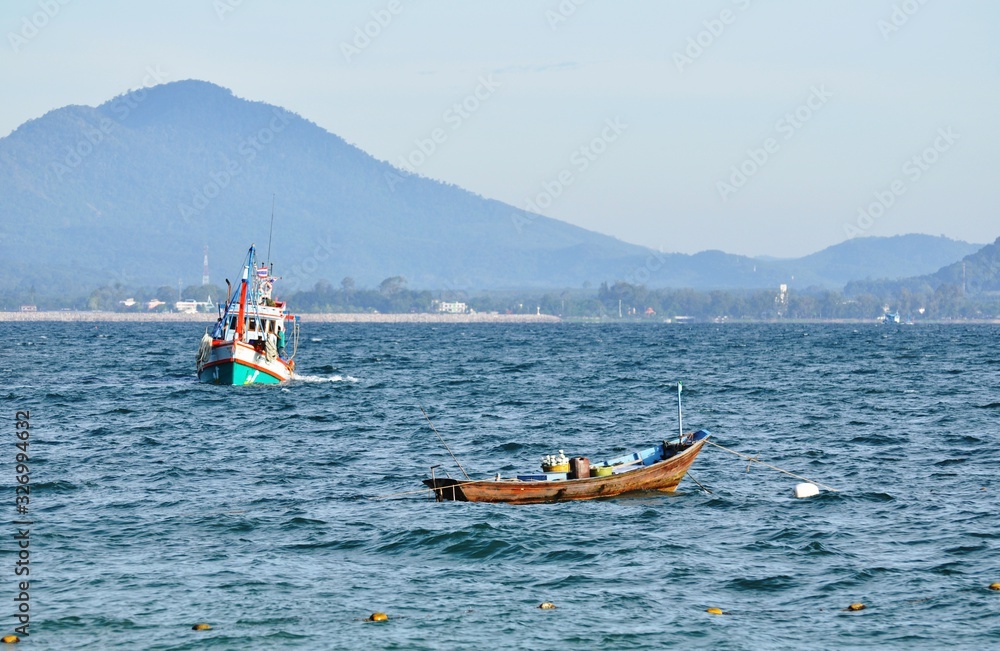 Sea views and fishing at the island's pier	