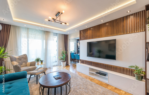 Interior of a luxury living room