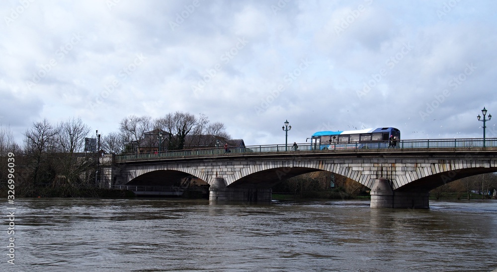 Stone Road Bridge over the River Thames in Staines Surrey