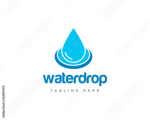 Water Drop Logo Design Vector Template
