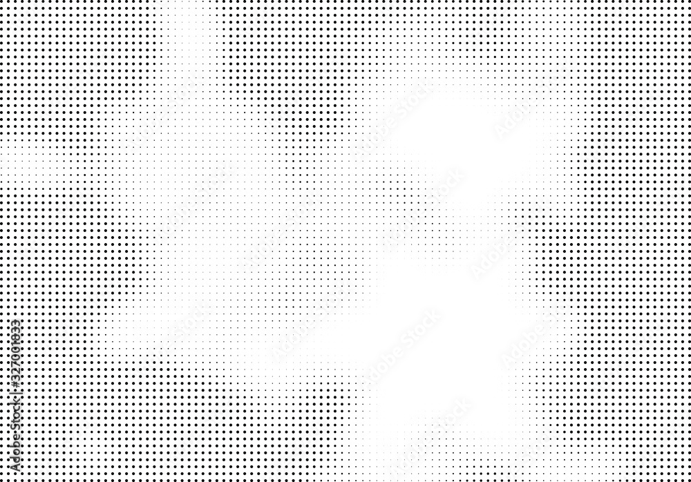 Fototapeta premium Abstract halftone dotted background. Futuristic grunge pattern, dot, circles. Vector modern optical pop art texture for posters, sites, business cards, cover, labels mockup, vintage stickers layout.