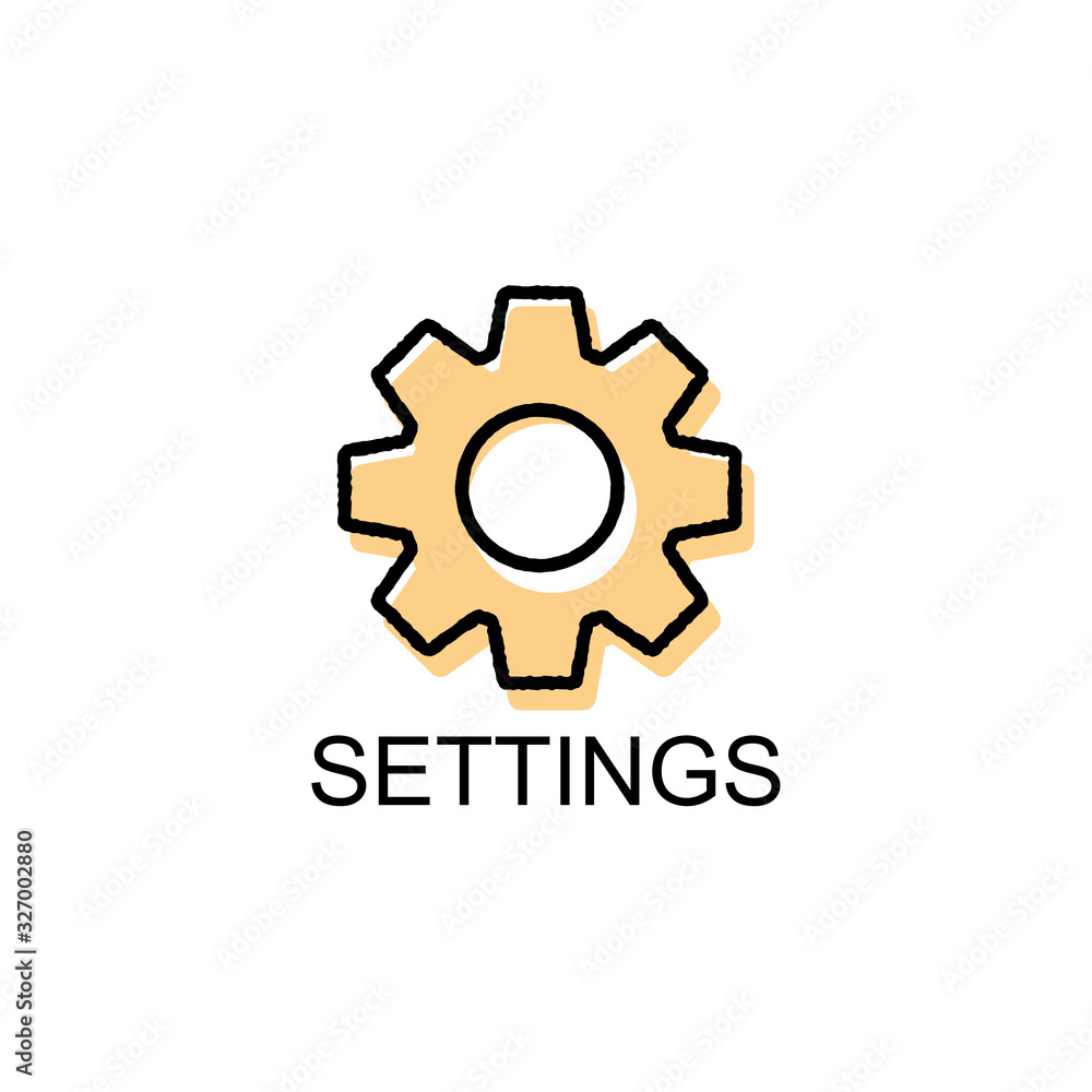 flat icons for settings,vector illustrations flat icons for settings,vector illustrations
