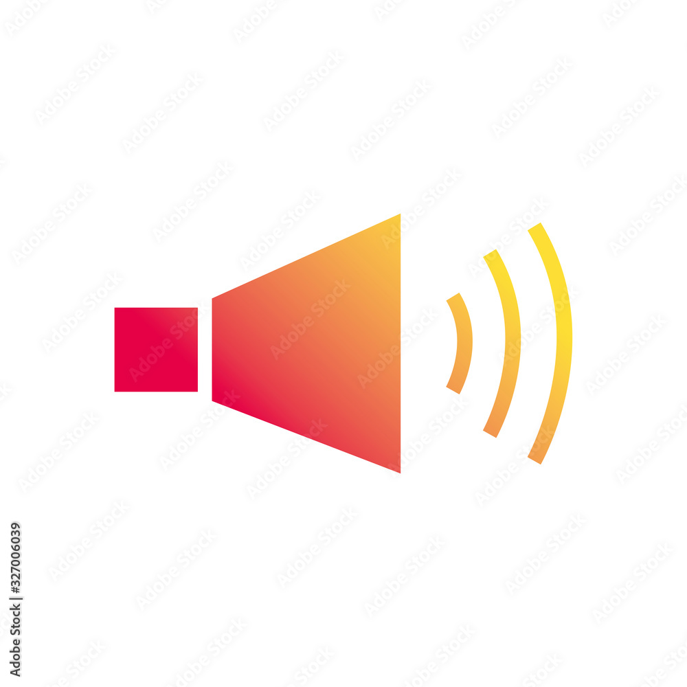 Isolated volume gradient style icon vector design Isolated volume gradient style icon vector design