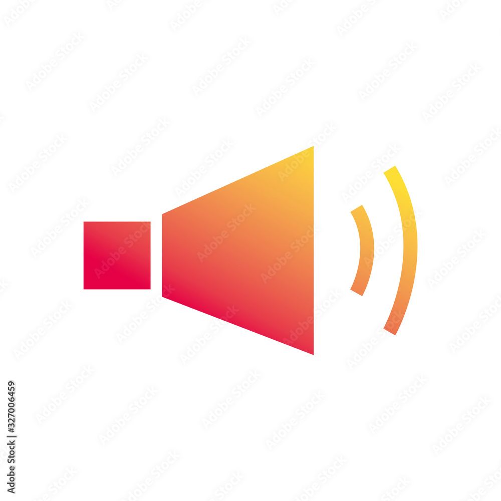 Isolated volume gradient style icon vector design Isolated volume gradient style icon vector design
