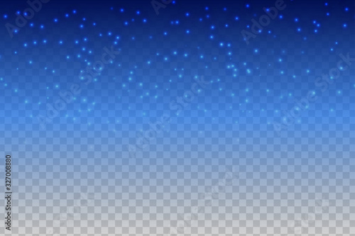 Star Sky on a transparent background. Vector special effects on a transparent background © NaJaa99