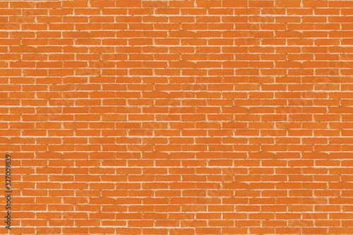 Orange Brick Wall Background Texture