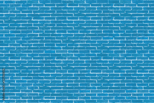 Blue Brick Wall Background Texture