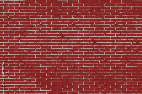 Red Brick Wall Background Texture © doomu