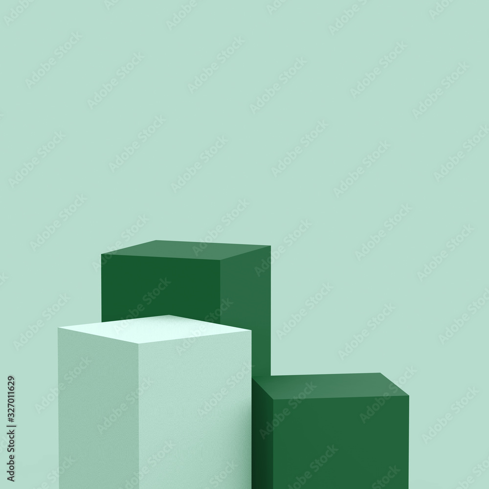 3d Olive green cubes square podium minimal studio background. Abstract 3d geometric shape object illustration render. Display for food natural product. 3d Olive green cubes square podium minimal studio background. Abstract 3d geometric shape object illustration render. Display for food natural product.